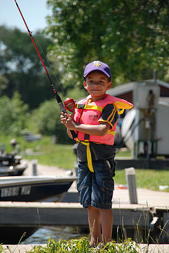 Walleye Fishing at Hiawatha Beach Resort Fishing Resort on Leech Lake MN