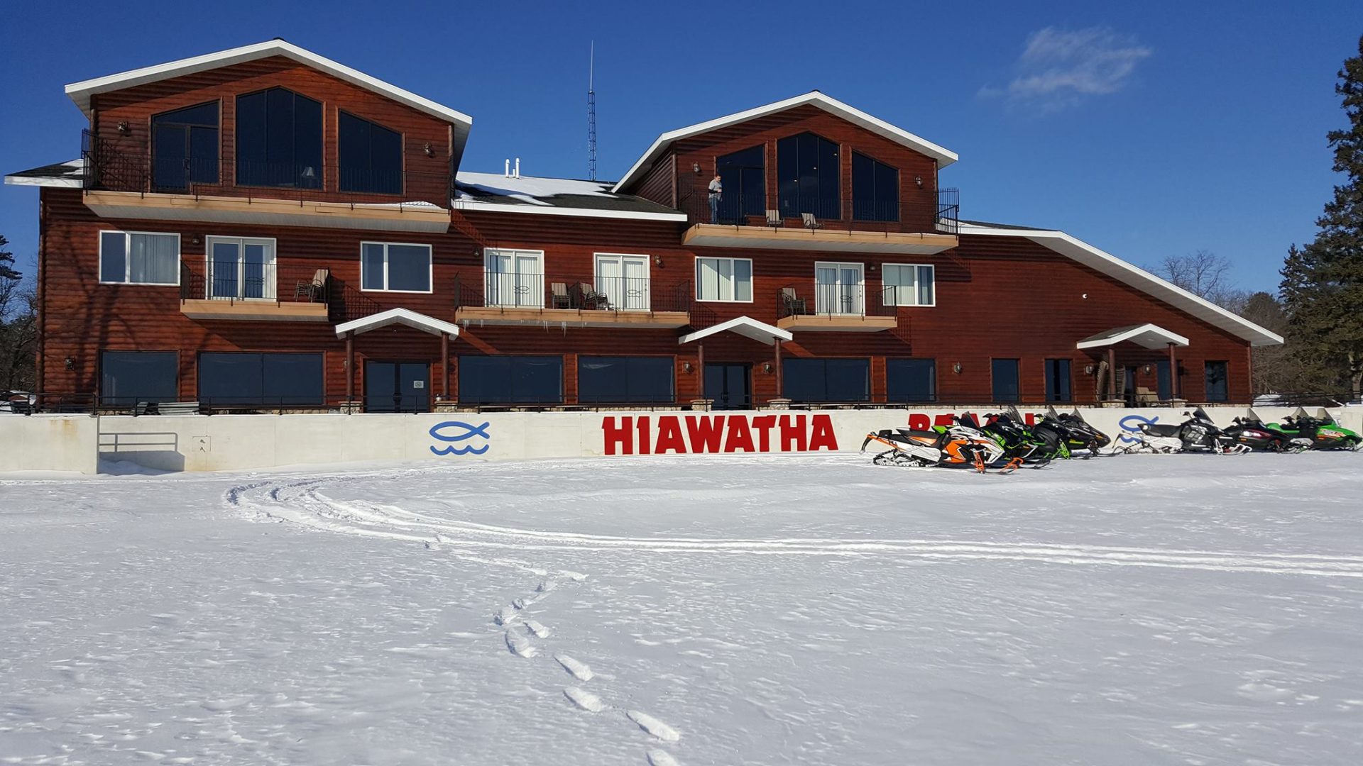 Winter Fun Hiawatha Beach Resort